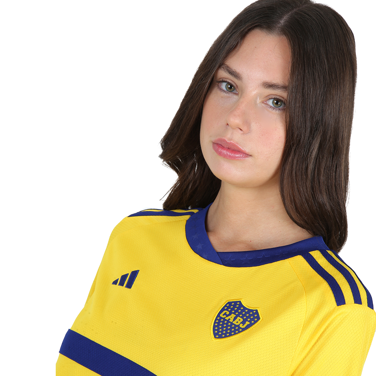camiseta de boca adidas mujer