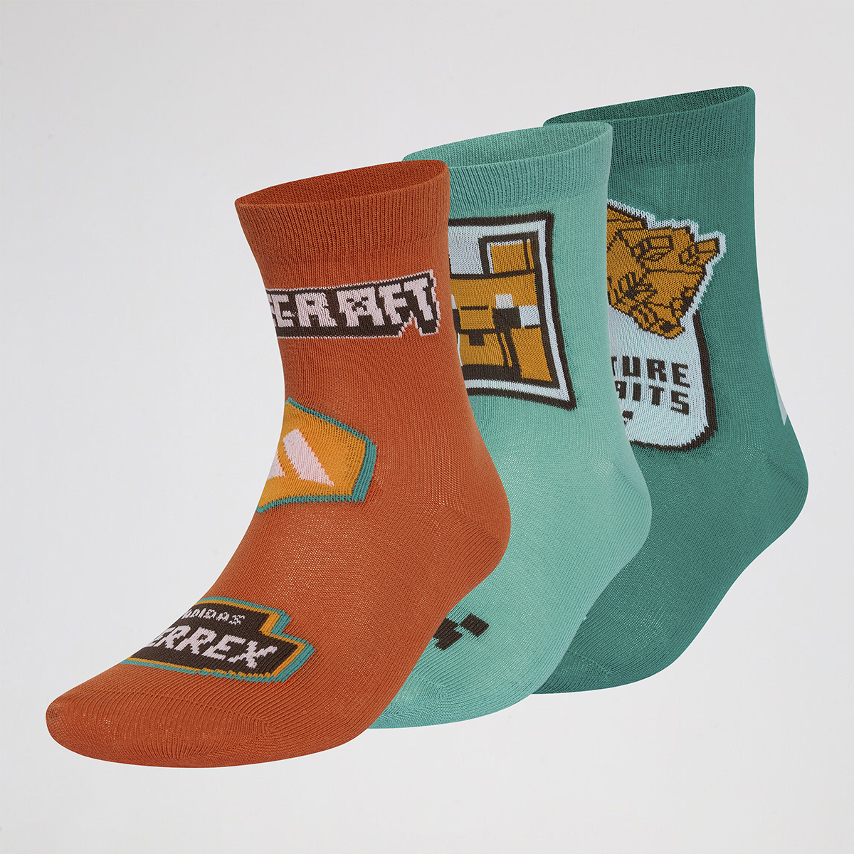 Pack de medias adidas Minecraft x3 Infantil,  image number null