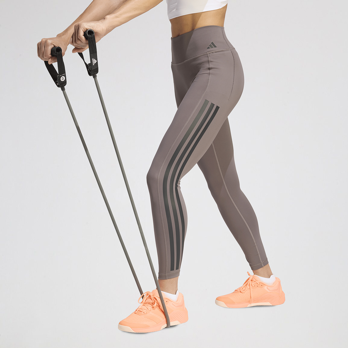 Calza Entrenamiento adidas 7/8 Optime 3 Tiras Mujer,  image number null