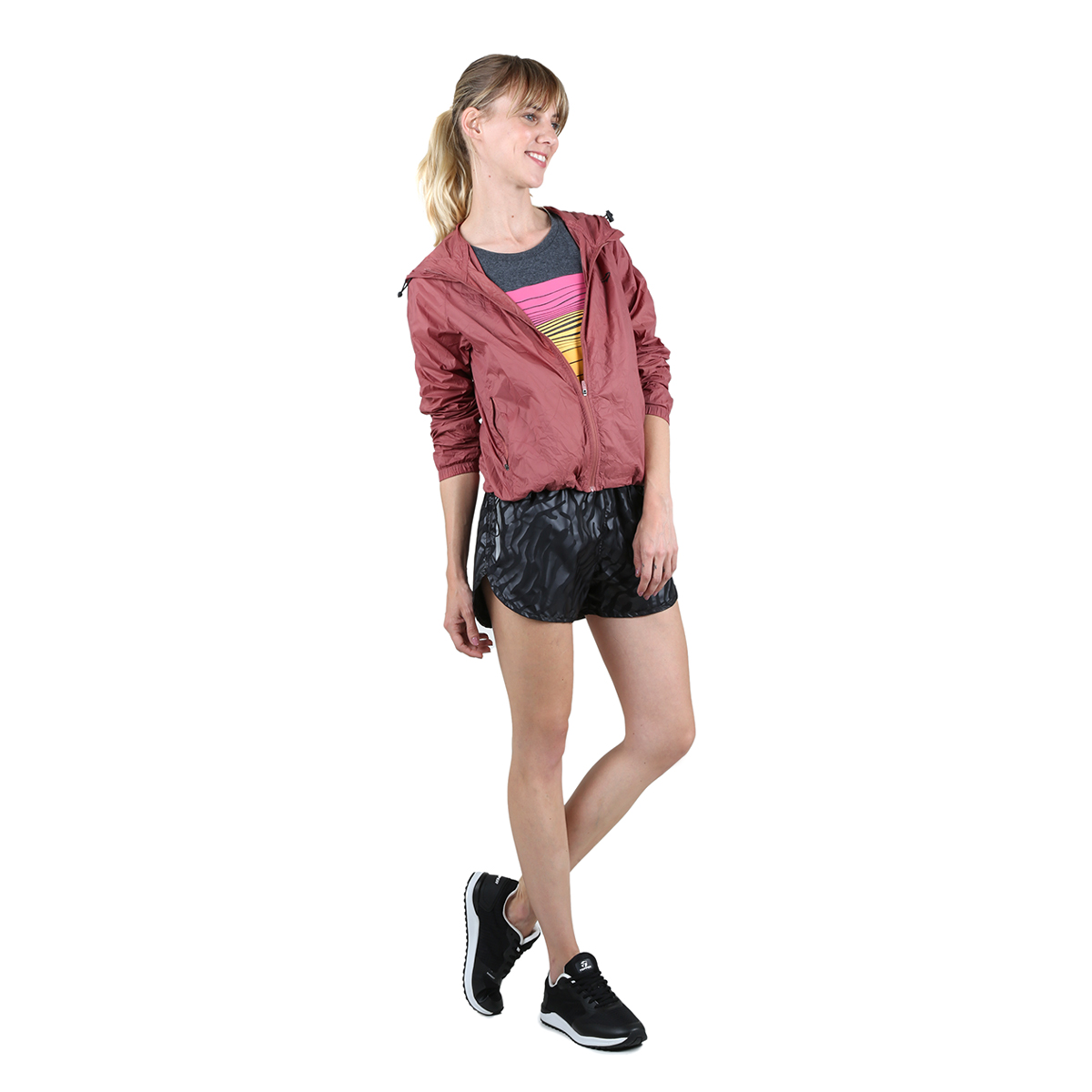 Campera Topper Crinkled Running,  image number null