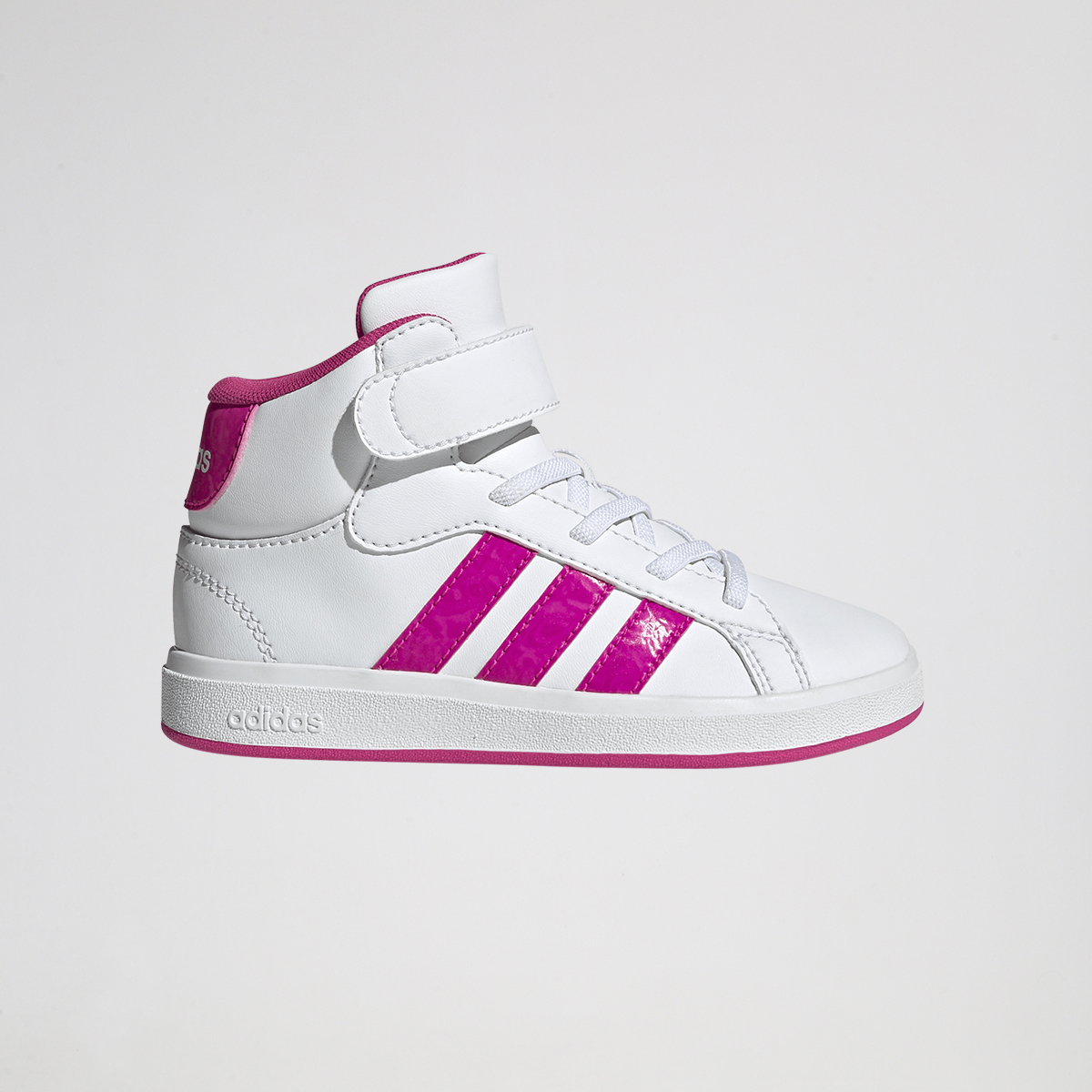 Zapatillas adidas Grand Court Mid ca&ntilde;a alta cordones y velcro Ni&ntilde;o,  image number null