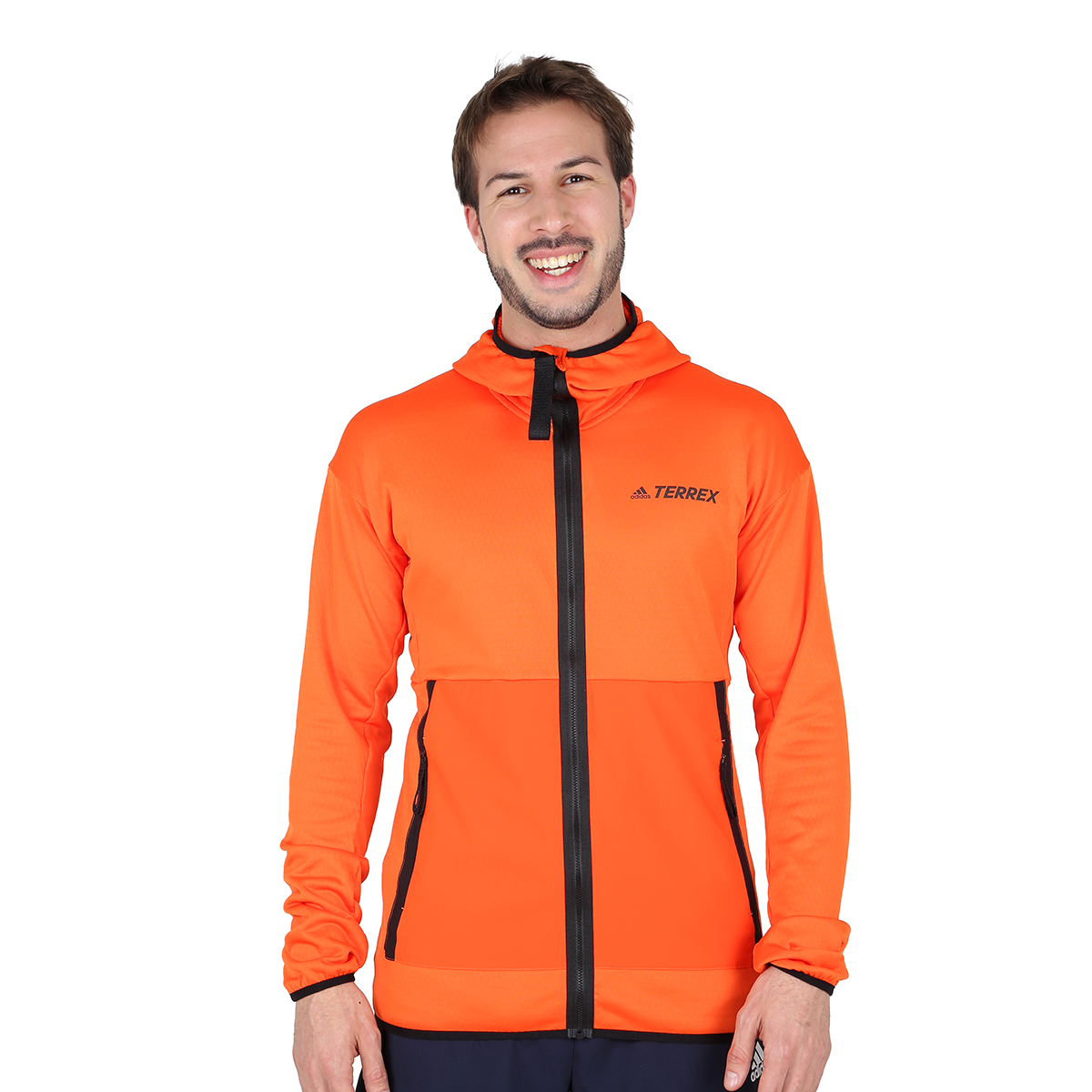 Campera adidas shop naranja hombre