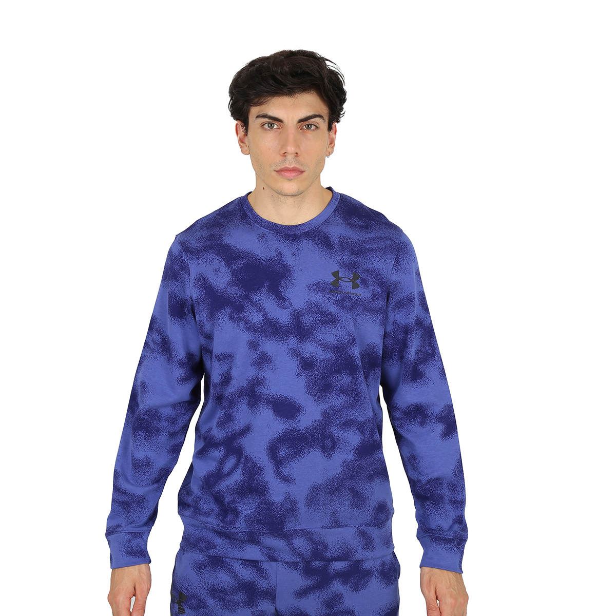 Buzo Entrenamiento Under Armour Rival Terry Nov Crew Hombre,  image number null