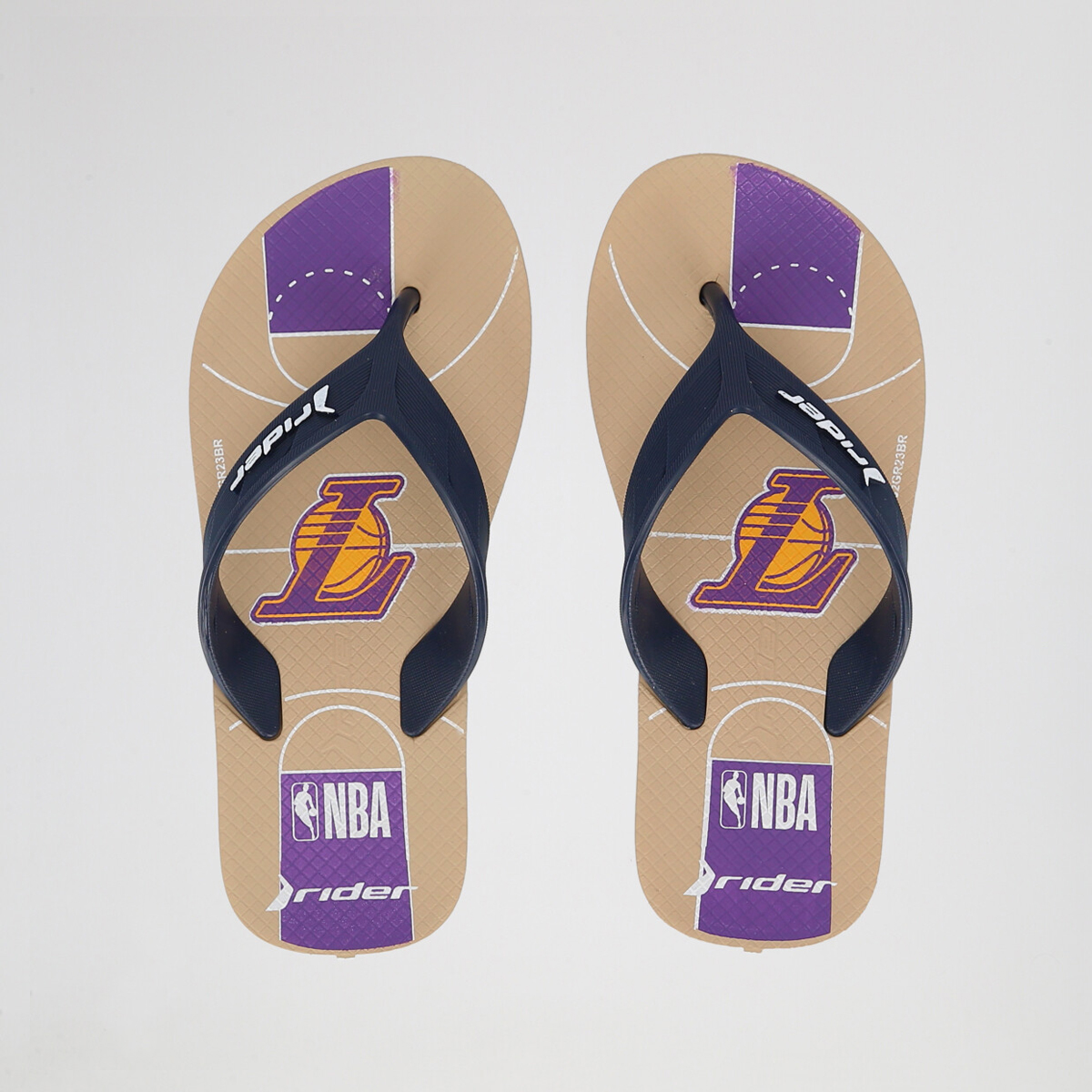 Ojotas Rider Street NBA Thong Sintético Infantil,  image number null