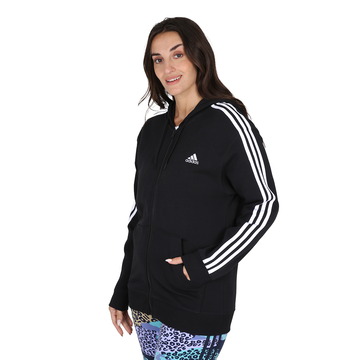 Campera Training adidas Essentials 3 Stripes Mujer,  image number null