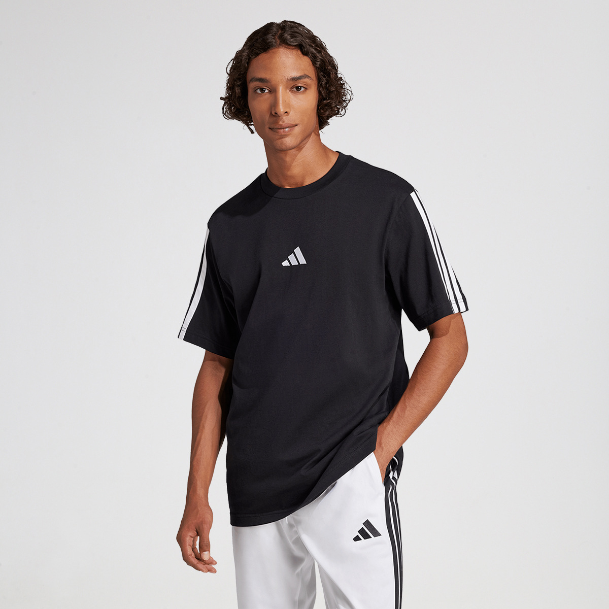 Remera adidas Essentials 3 Tiras Hombre,  image number null