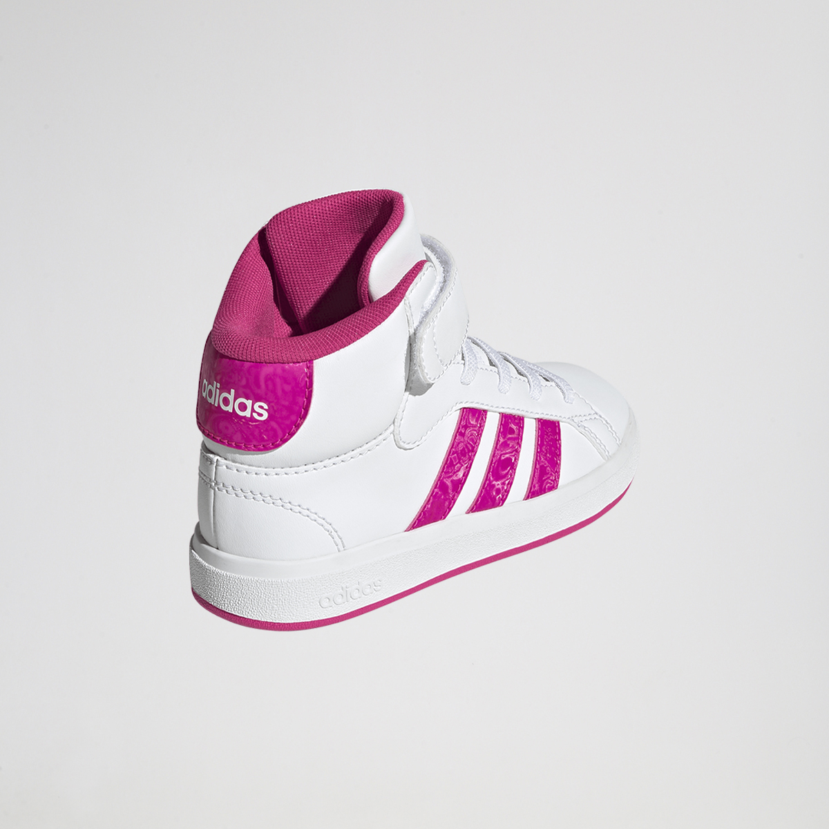 Zapatillas adidas Grand Court Mid ca&ntilde;a alta cordones y velcro Ni&ntilde;o,  image number null