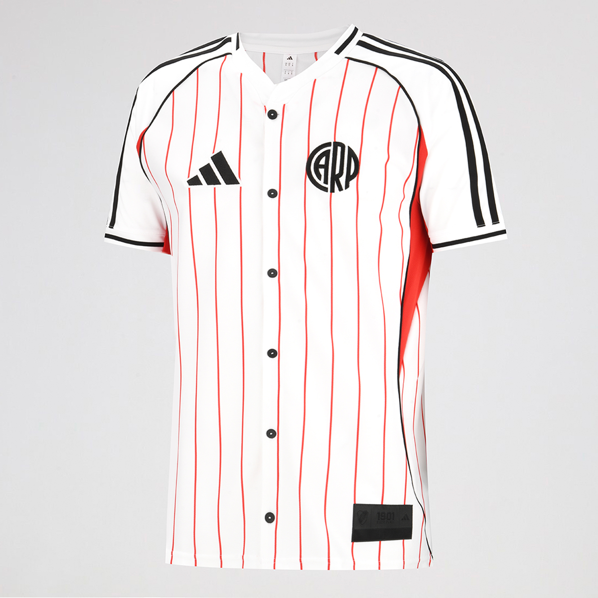 Camiseta River Plate adidas con botones Hombre,  image number null
