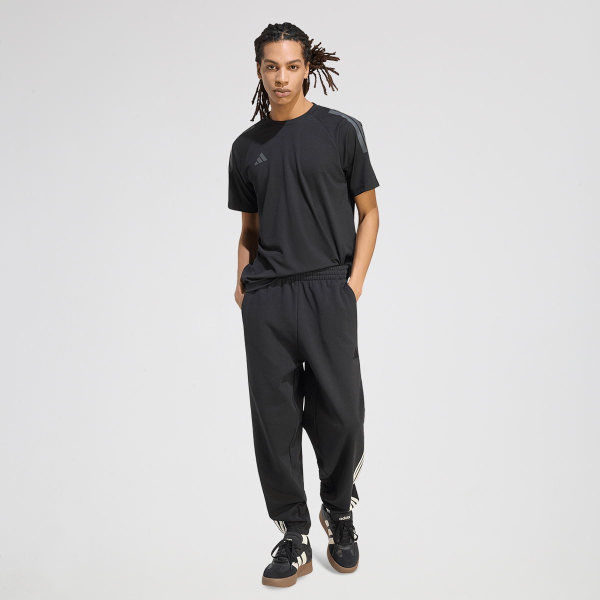 Pantal&oacute;n adidas Pu&ntilde;o Cl&aacute;sico KIT 3 Tiras Hombre,  image number null