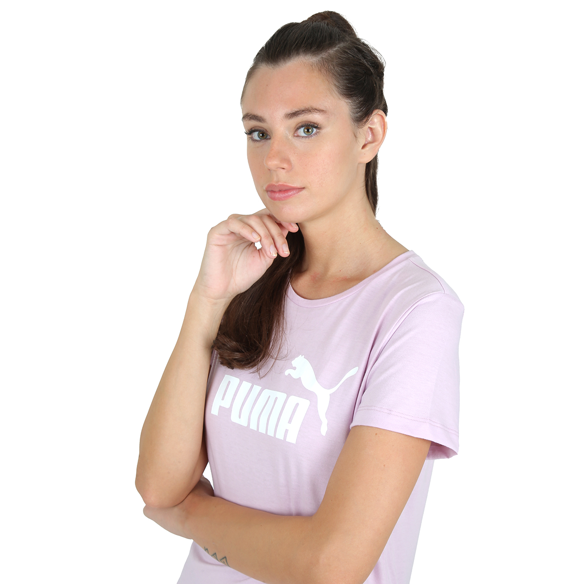 Remera Puma Ess Logo Heather Mujer Dexter
