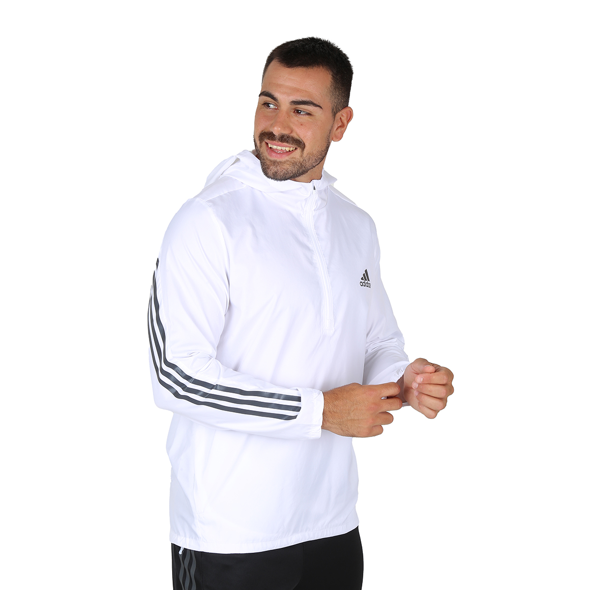 Campera Running adidas Run Icons 3 Tiras Hombre,  image number null