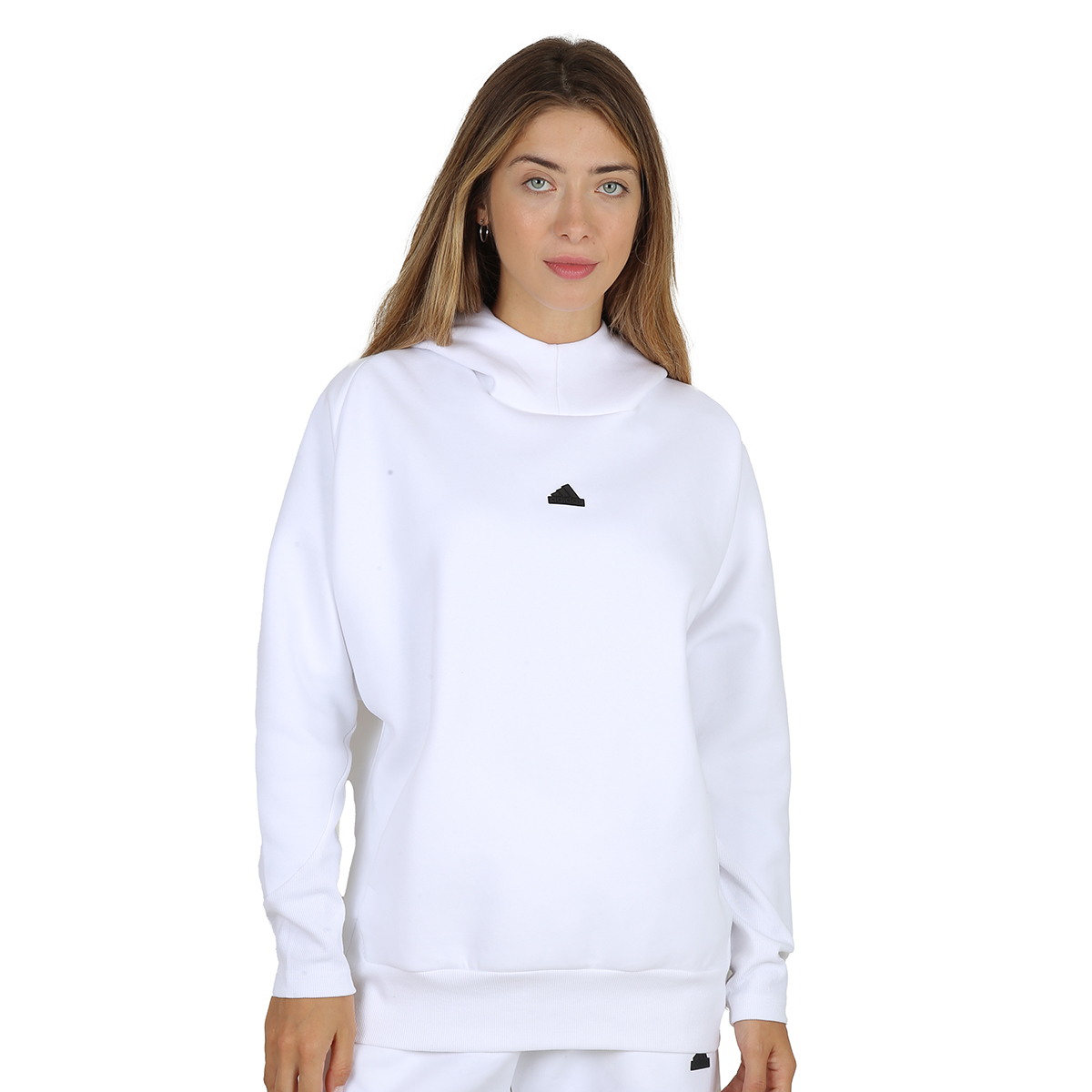 Buzo blanco adidas mujer deals