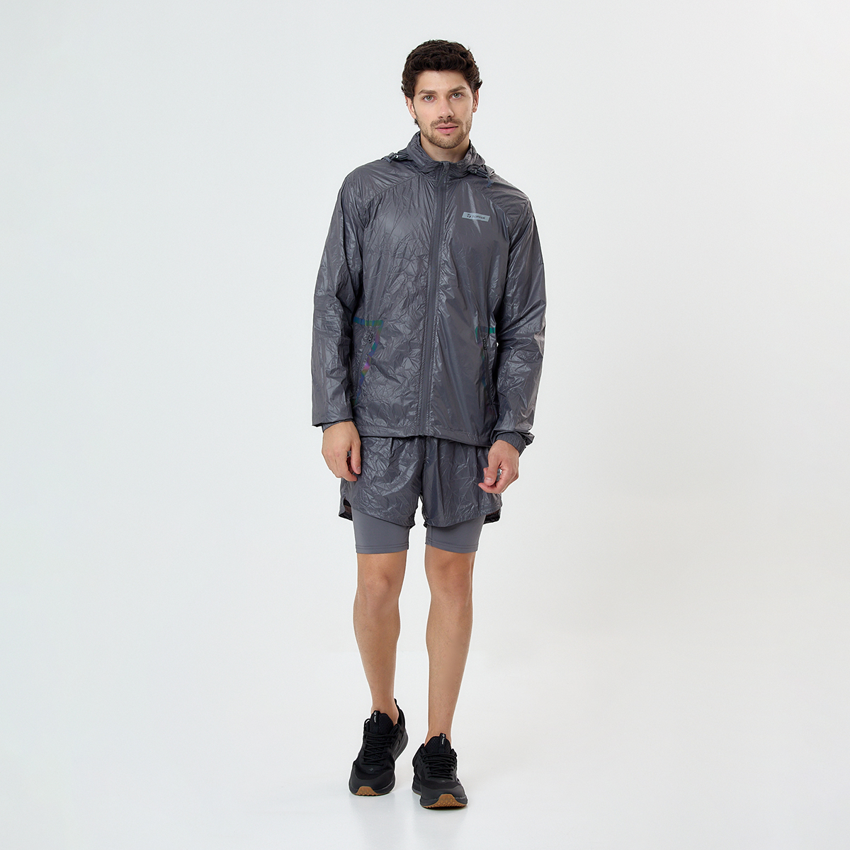 Short Running Topper 2 En 1 Crinkled Hombre,  image number null