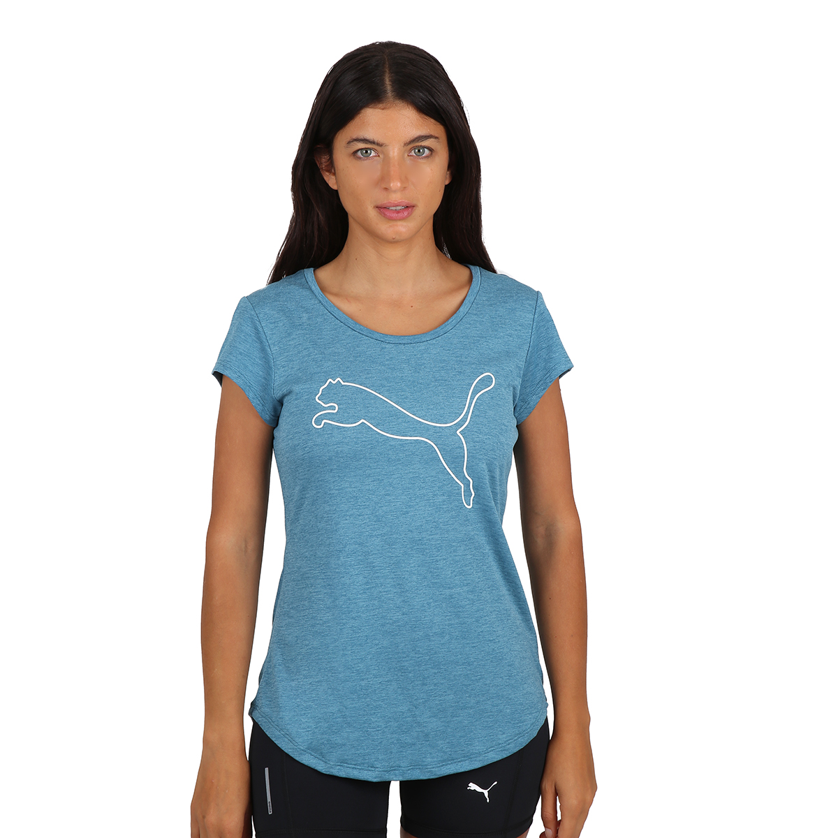 Remera Entrenamiento Puma Performance Heather Cat Mujer,  image number null