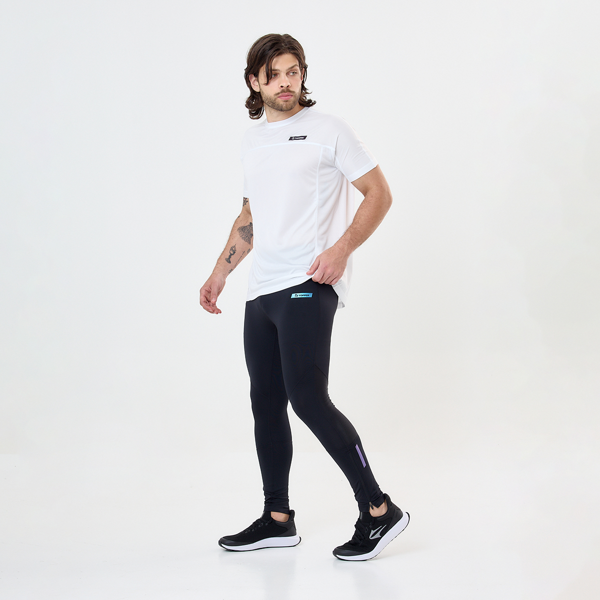 Calza Running Topper Larga Hombre,  image number null