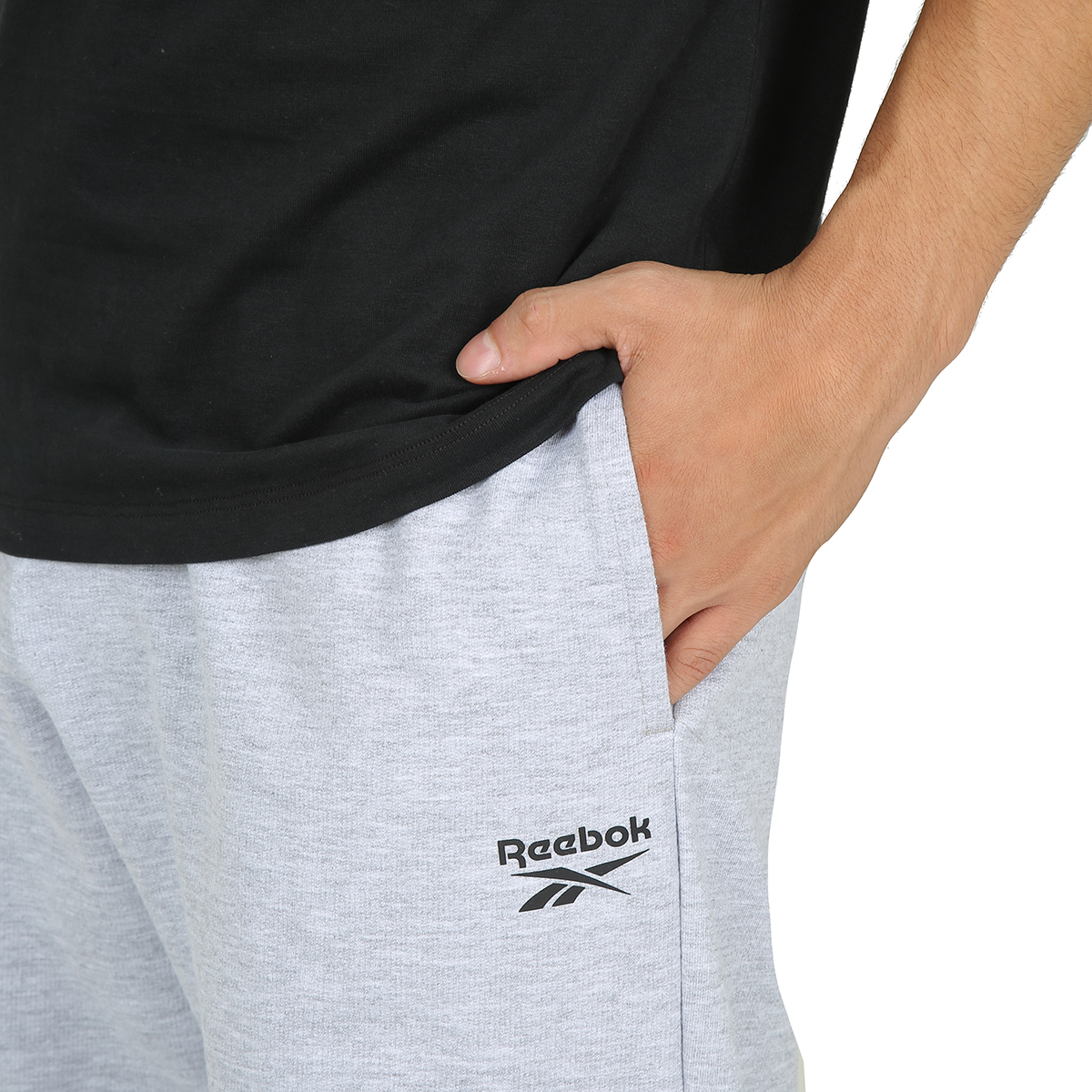 Pantalon reebok hombre gris outlet