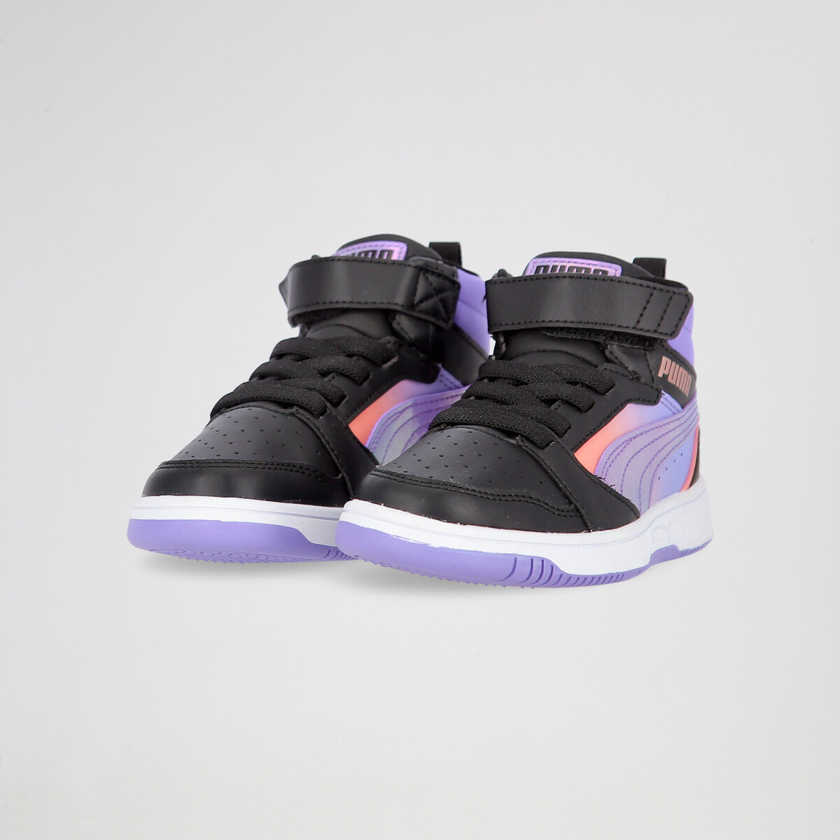 Zapatillas ca&ntilde;a alta Puma Rebound V6 Mid Blurr Ni&ntilde;a,  image number null