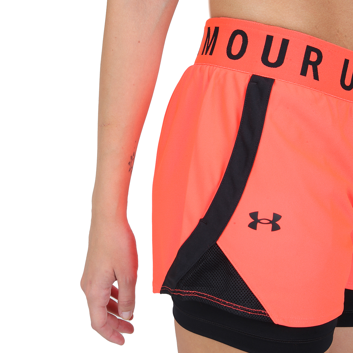 Short Entrenamiento Under Armour Play Up 2 In 1 Mujer,  image number null
