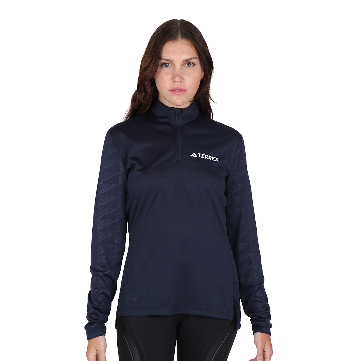 Remera Outdoor adidas Mt Half Zi Ls Mujer,  image number null