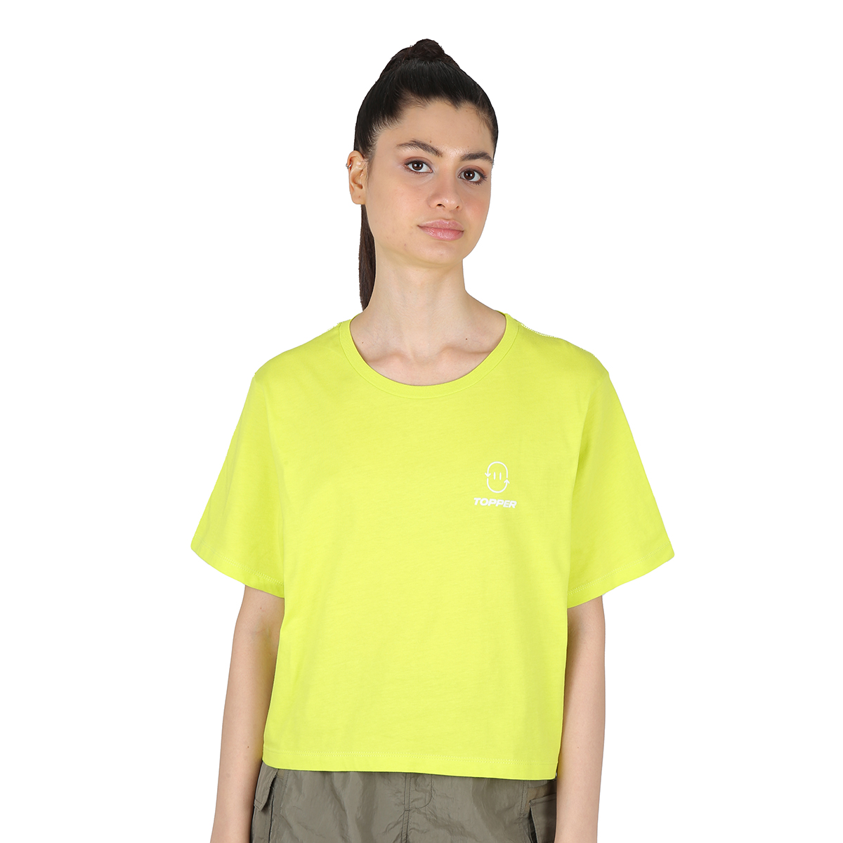 Remera Topper Cropped Basics Mujer,  image number null