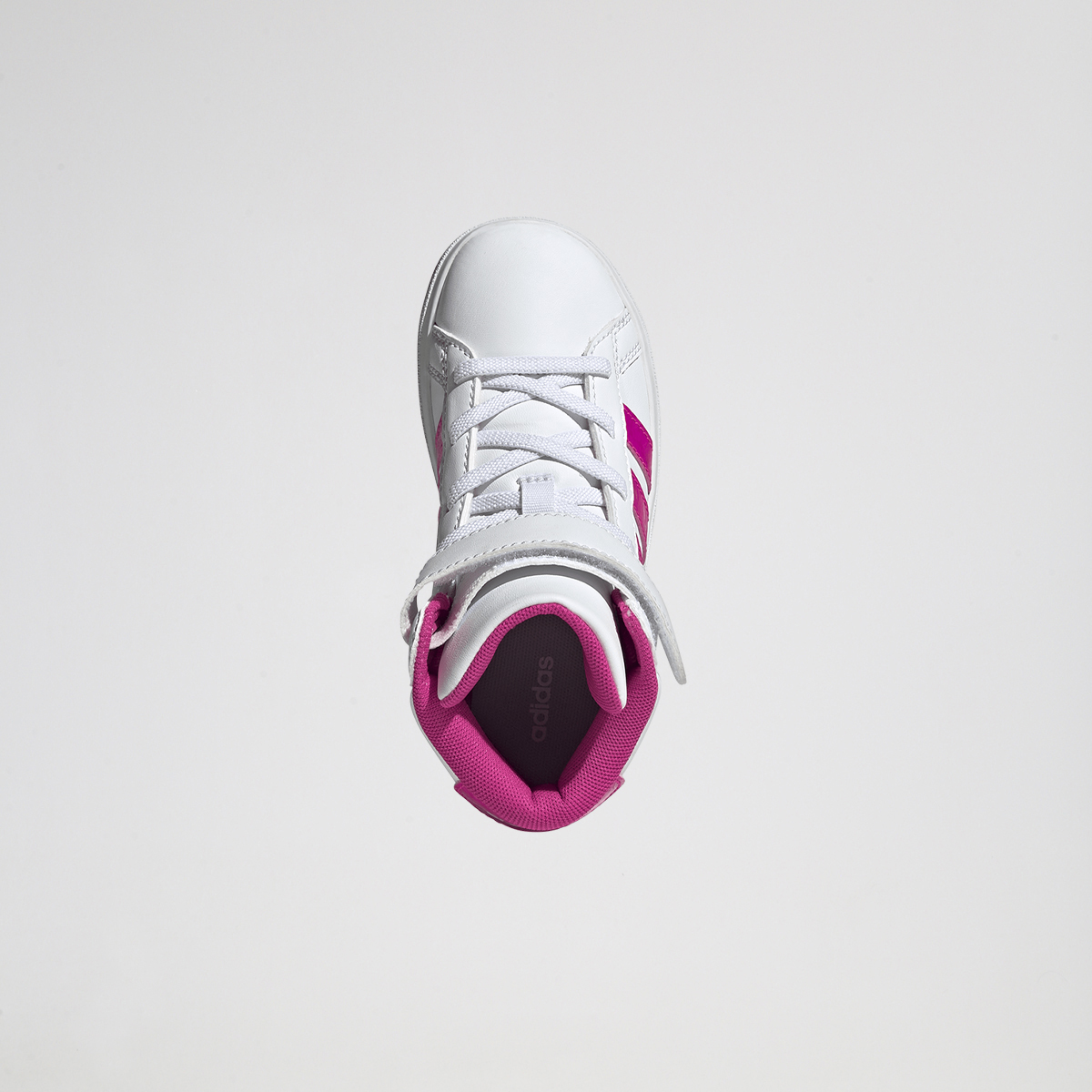 Zapatillas adidas Grand Court Mid ca&ntilde;a alta cordones y velcro Ni&ntilde;o,  image number null