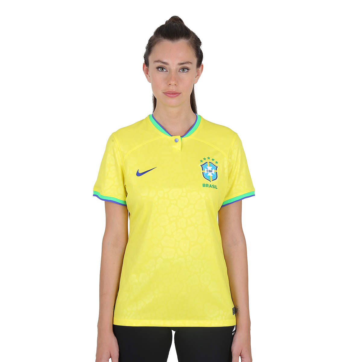 Camiseta Brasil Nike Titular Stadium 22/23 Mujer,  image number null