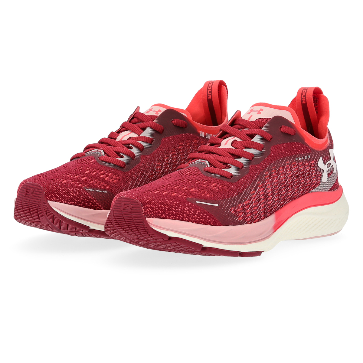 Zapatos golf under hot sale armour mujer rojos