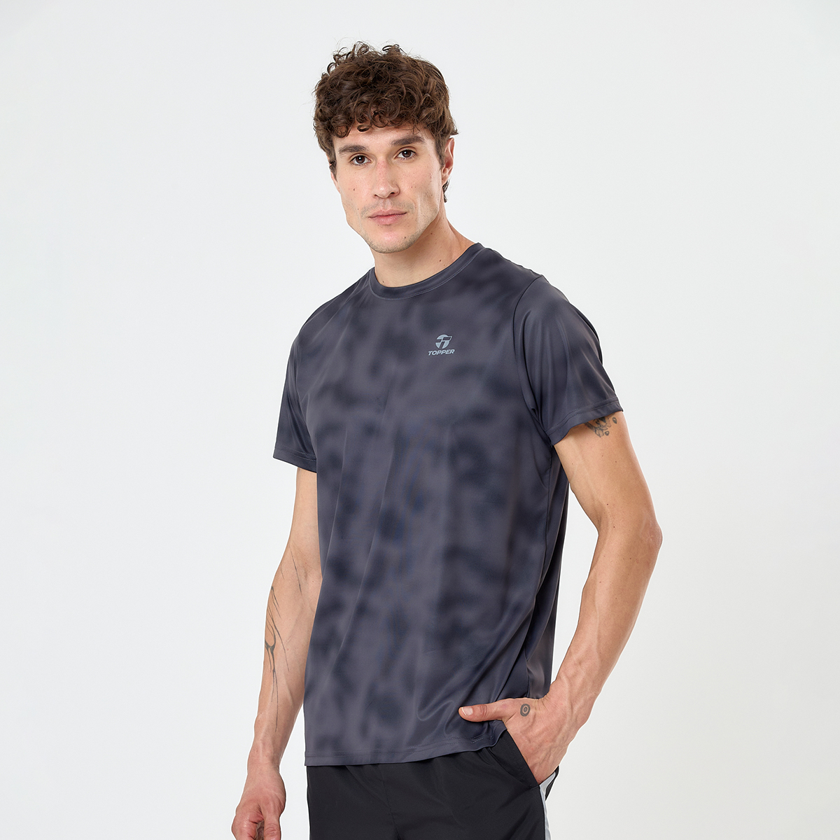 Remera Entenamiento Topper Full Print Hombre,  image number null