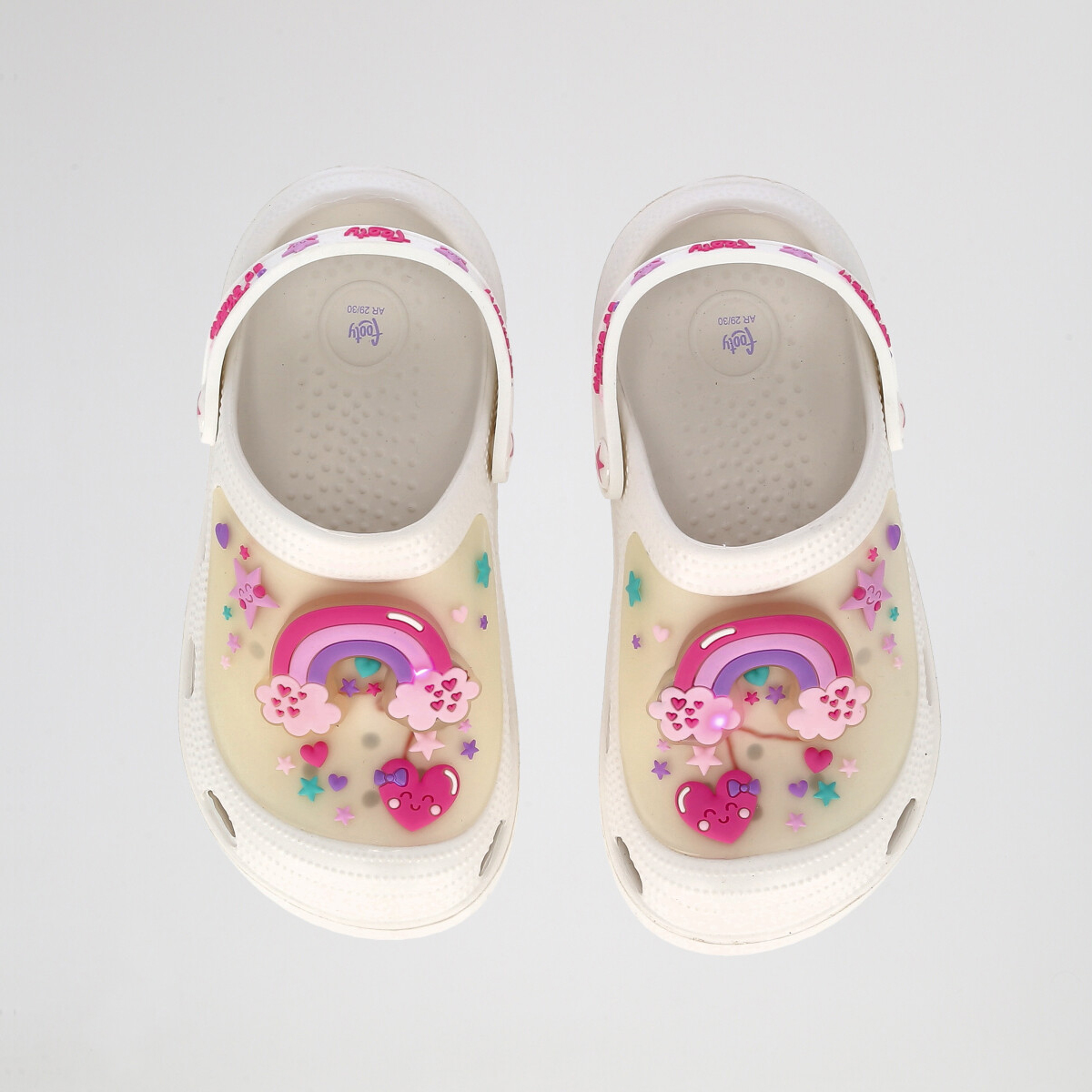 Zuecos Nataci&oacute;n Footy con luz Goma Infantil,  image number null