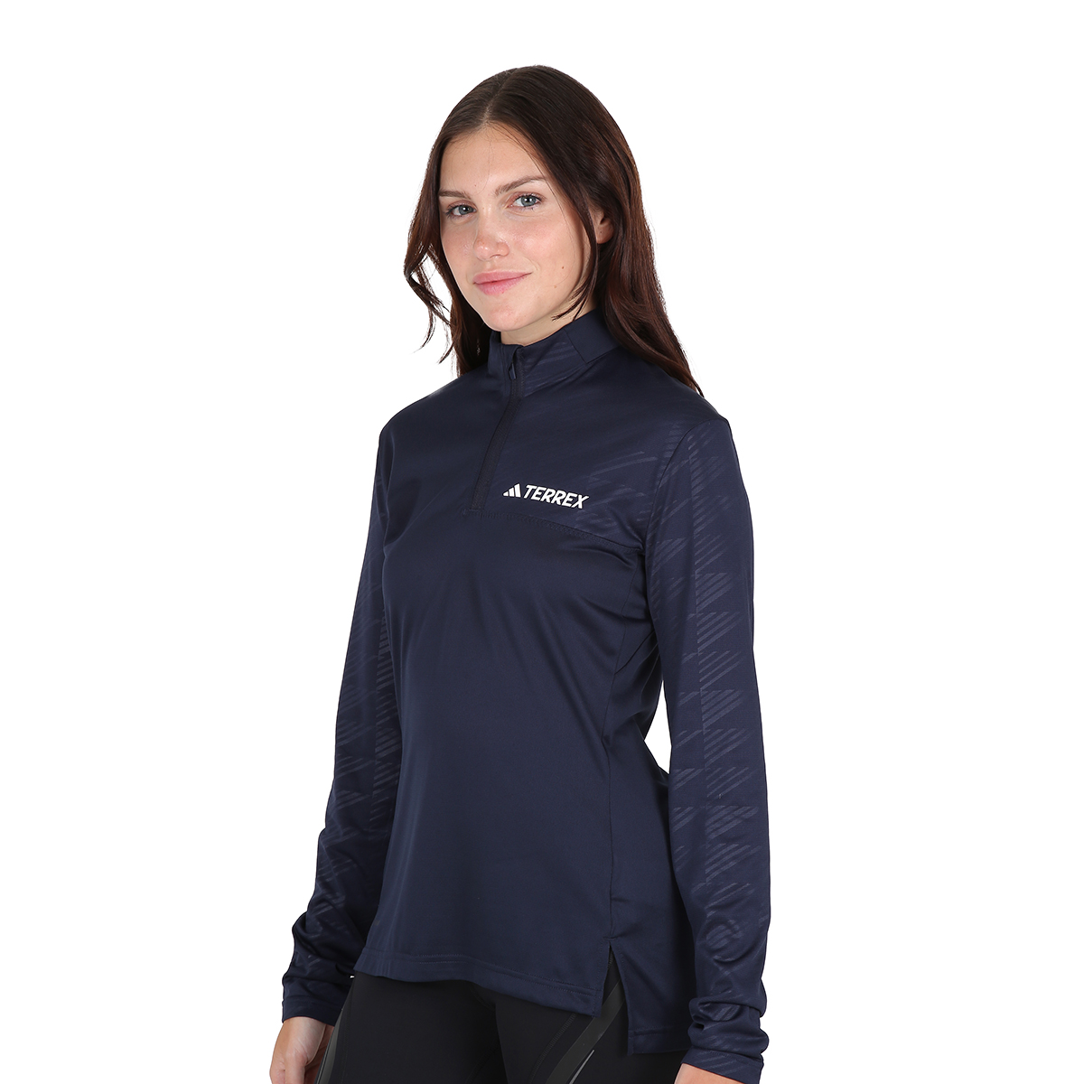 Remera Outdoor adidas Mt Half Zi Ls Mujer,  image number null