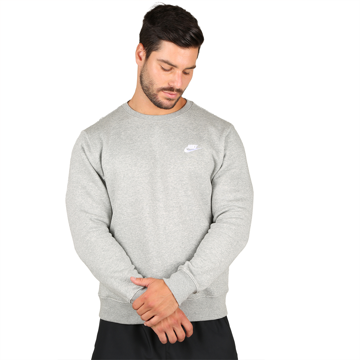 Buzo nike hombre gris sales