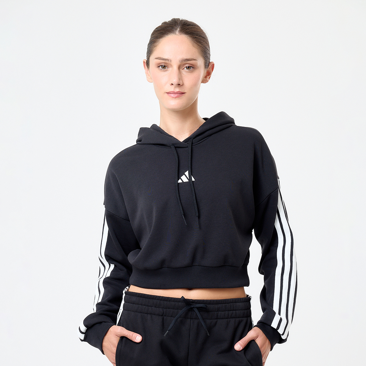 Buzo adidas Essentials Crop 3 Tiras para Mujer,  image number null