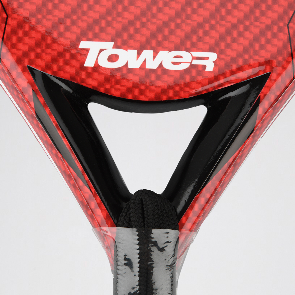 Paleta P&aacute;del Tower Black Fire Carbon 3k 38mm con funda,  image number null