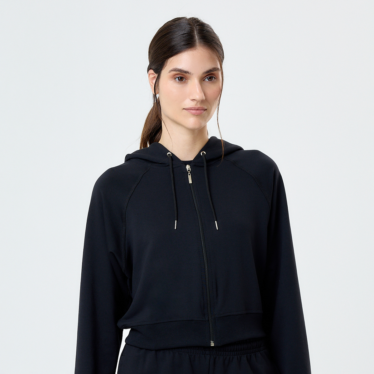 Buzo Loop Up Lounge Soft para Mujer - Comfort Blend - Crop/ Con Cierre,  image number null