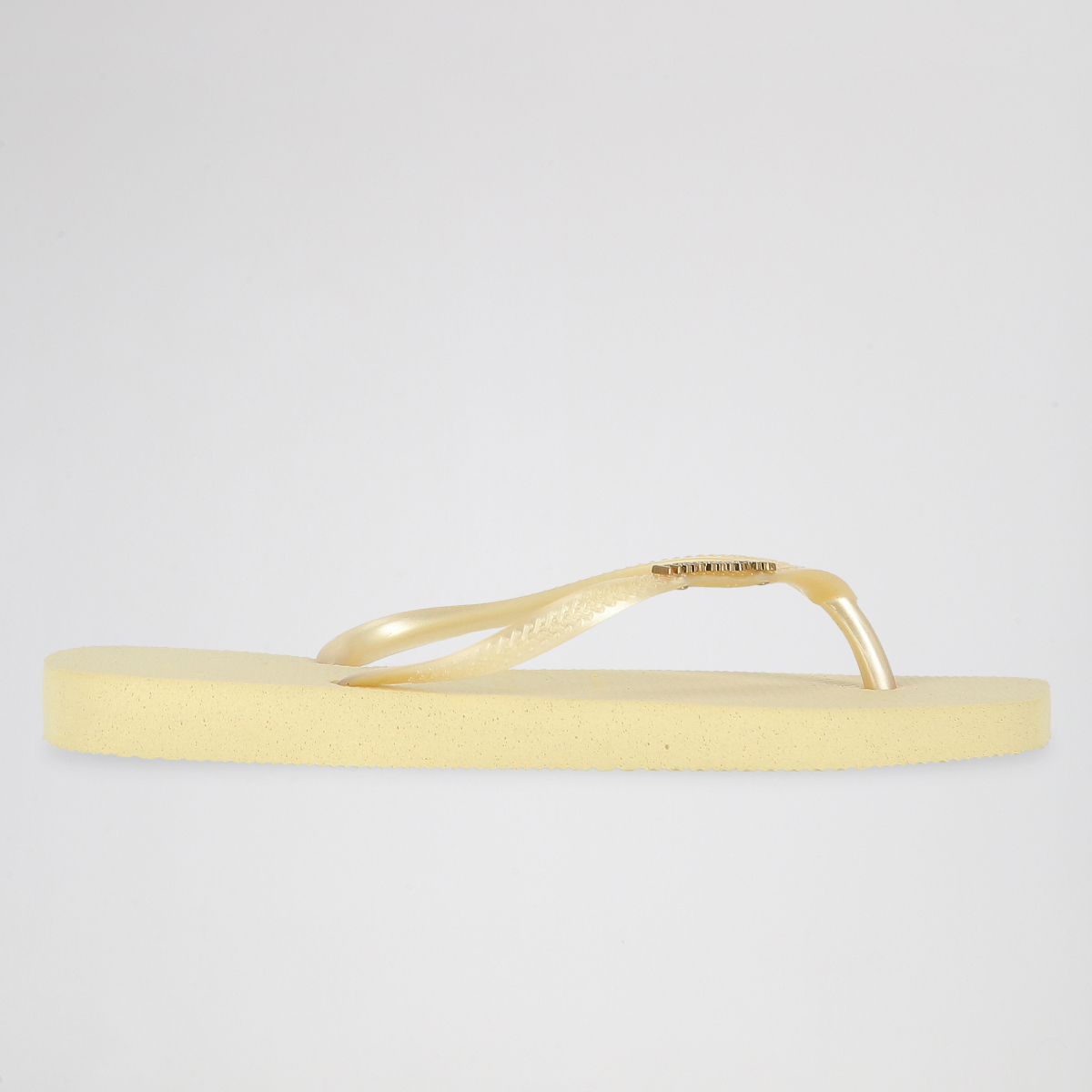 Ojotas Havaianas Slim Square Logo Metallic goma Mujer,  image number null