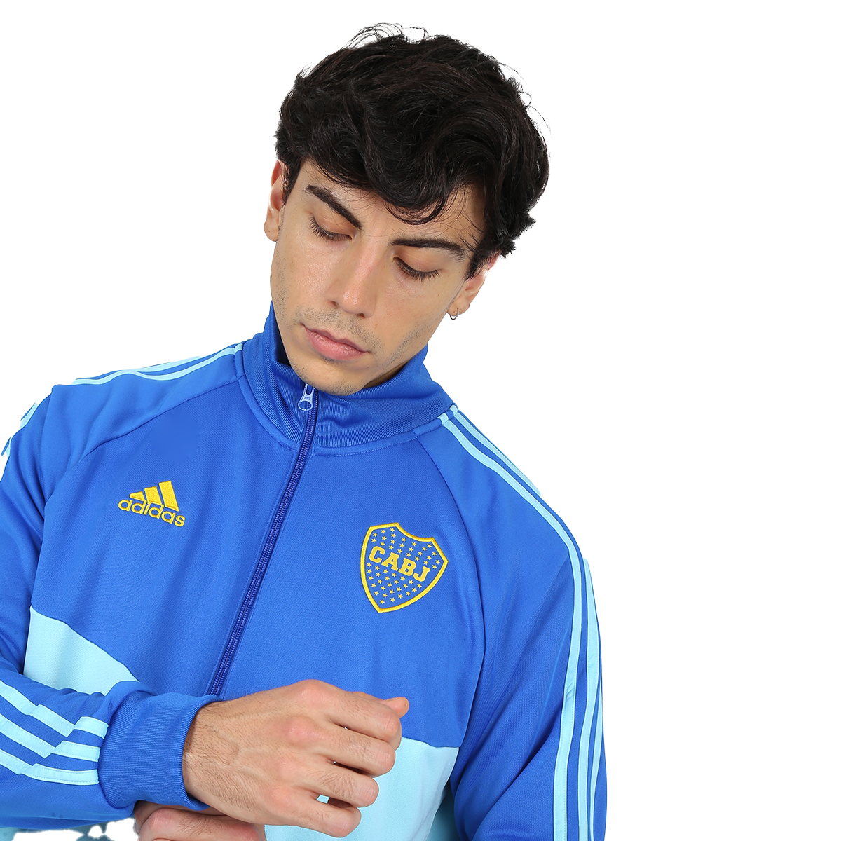 Buzo Boca Juniors adidas 3 Tiras Hombre,  image number null