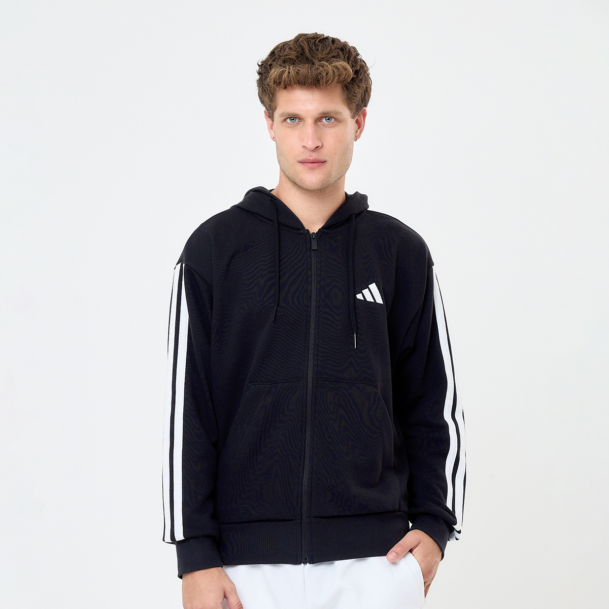 Campera adidas Essentials 3 Tiras French Terry para Hombre,  image number null