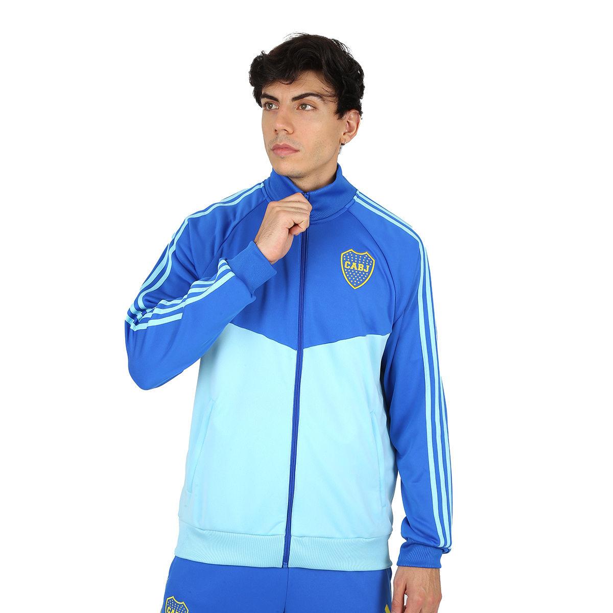 Buzo Boca Juniors adidas 3 Tiras Hombre,  image number null