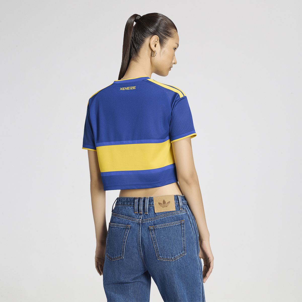 Camiseta Boca Juniors adidas Titular Corta 26 27 Mujer,  image number null
