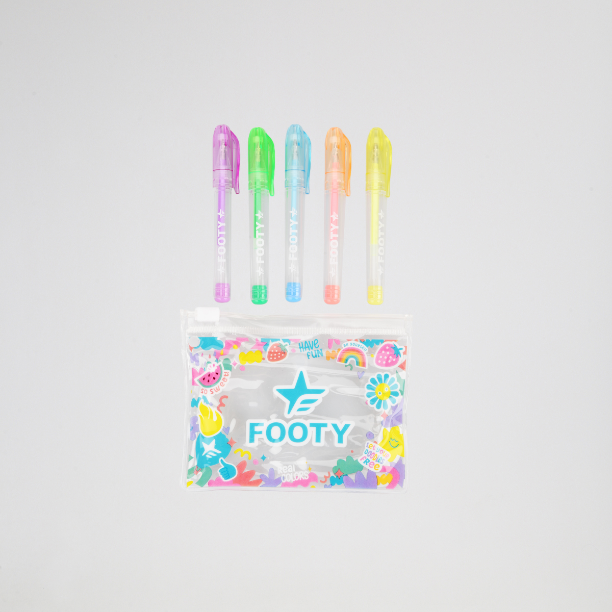 Mochila Footy Espalda Glow Fly 18 Reforzada con estuche Ni&ntilde;a,  image number null