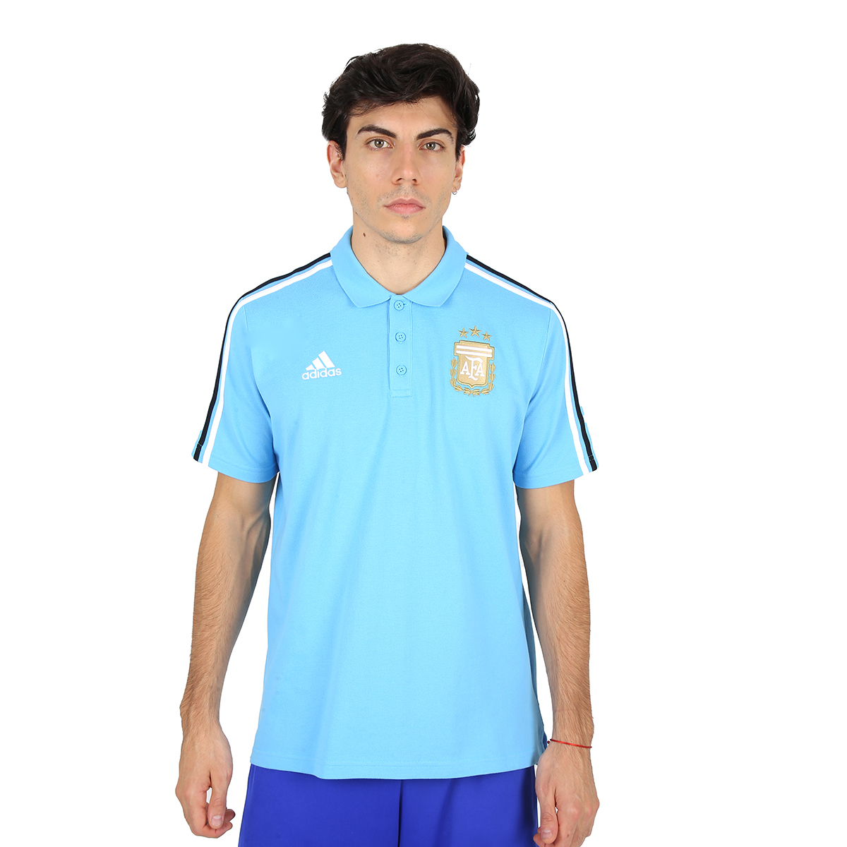 Chomba adidas Argentina DNA 3 Tiras Hombre,  image number null