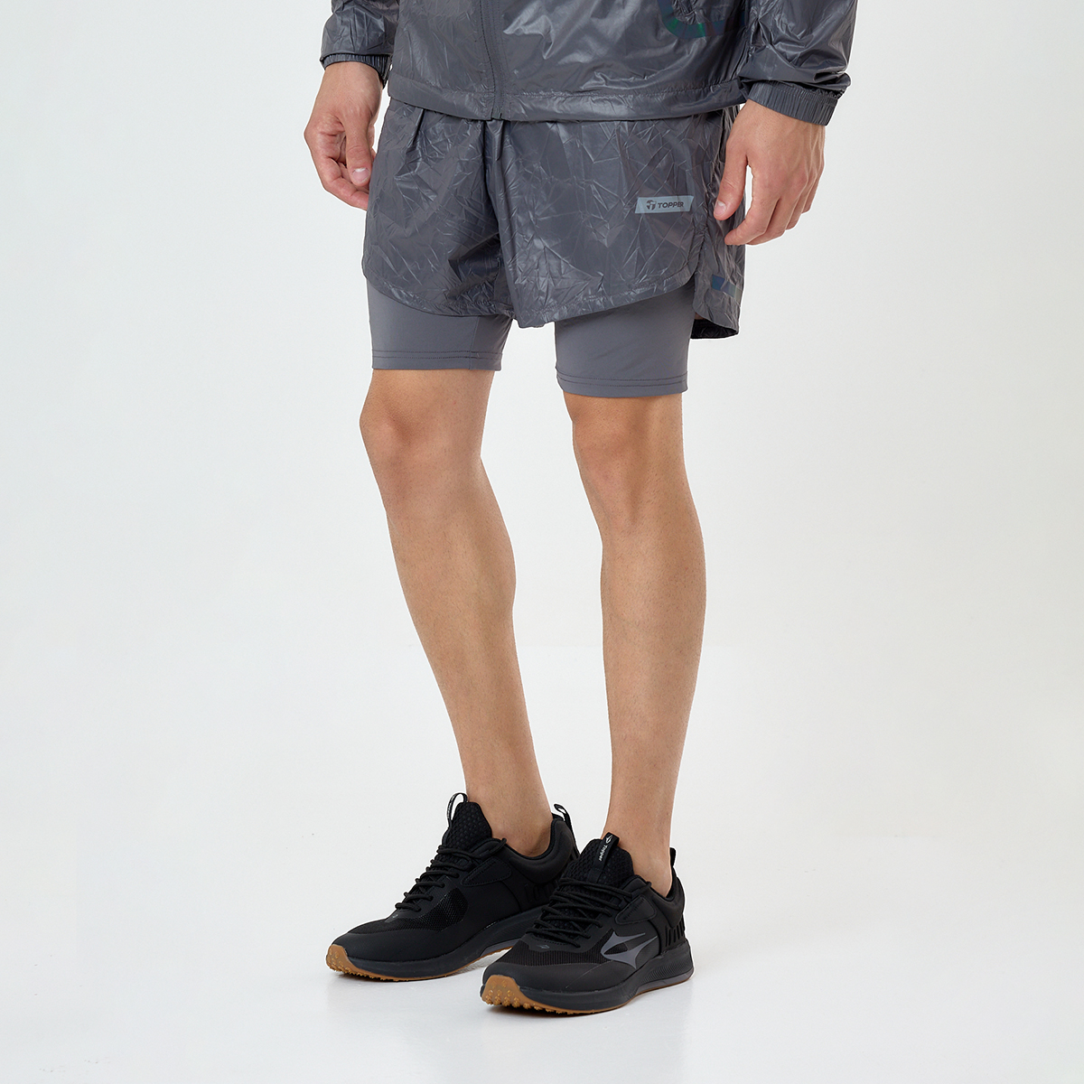 Short Running Topper 2 En 1 Crinkled Hombre,  image number null
