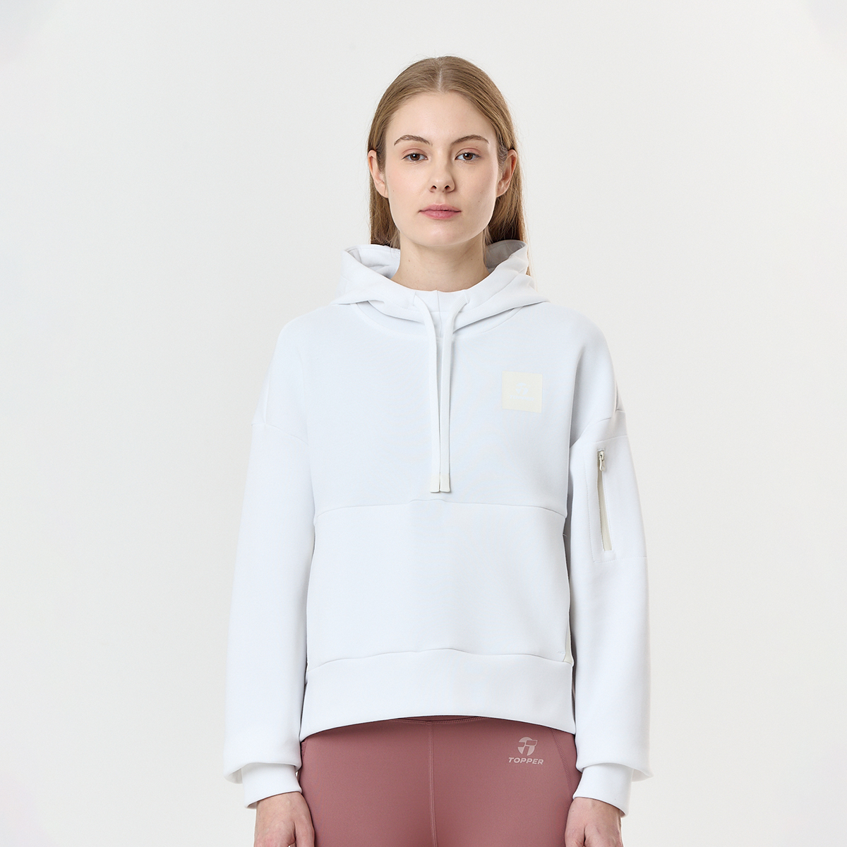 Buzo Entrenamiento Topper Canguro Pro Fleece Mujer,  image number null