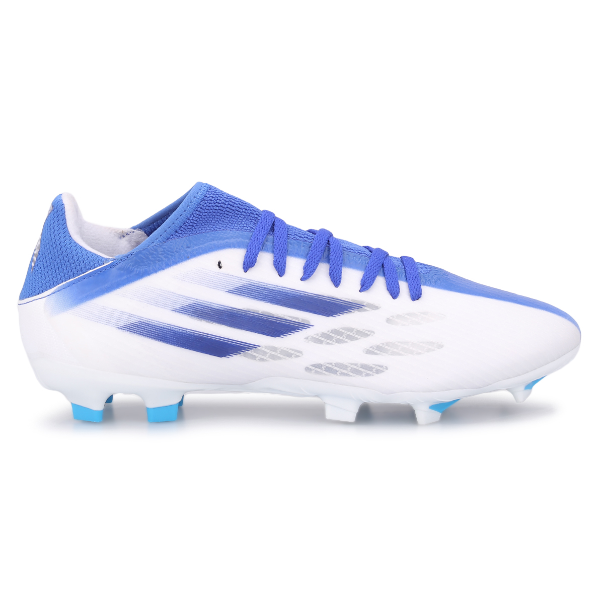 Botines adidas blancos y azules 2025