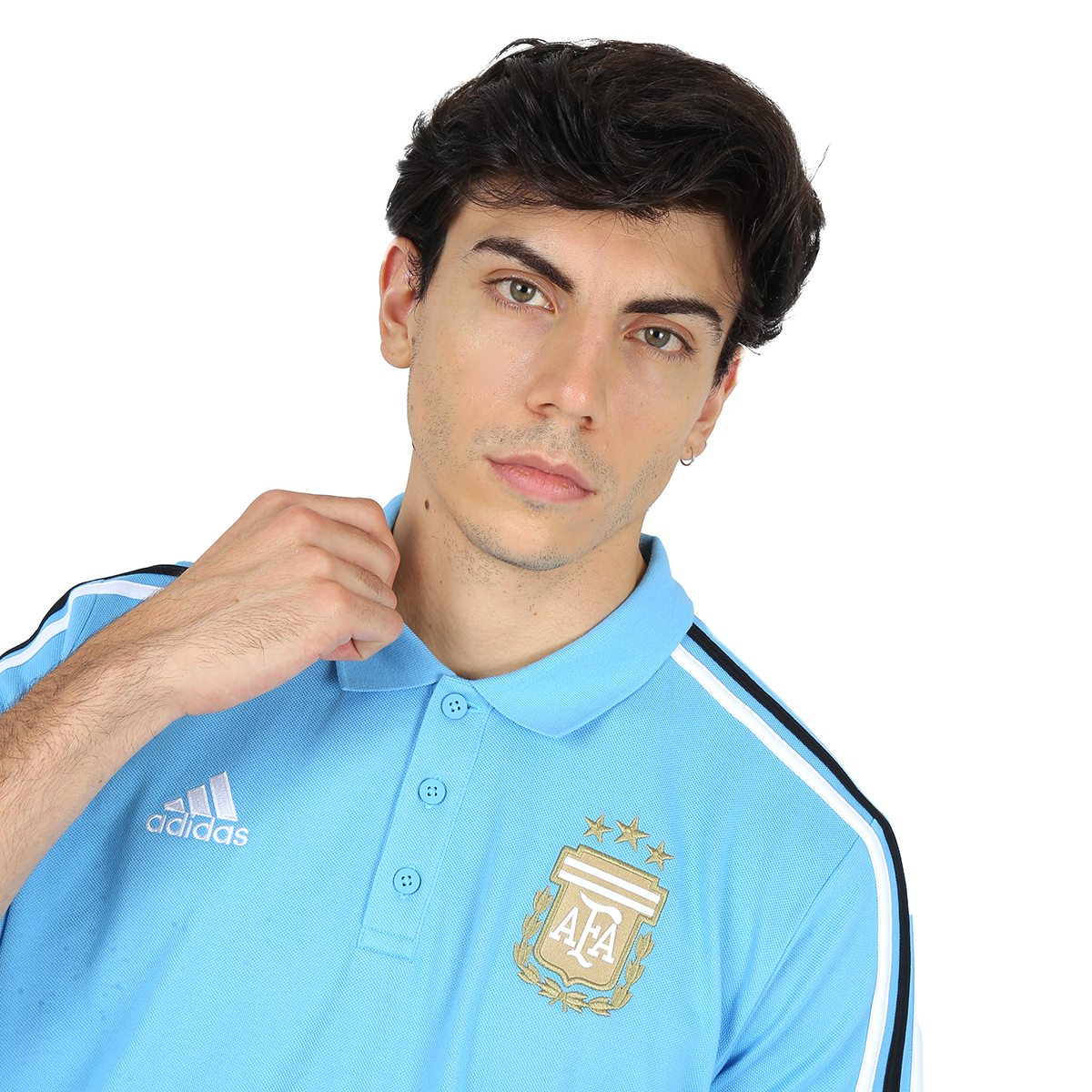 Chomba adidas Argentina DNA 3 Tiras Hombre,  image number null