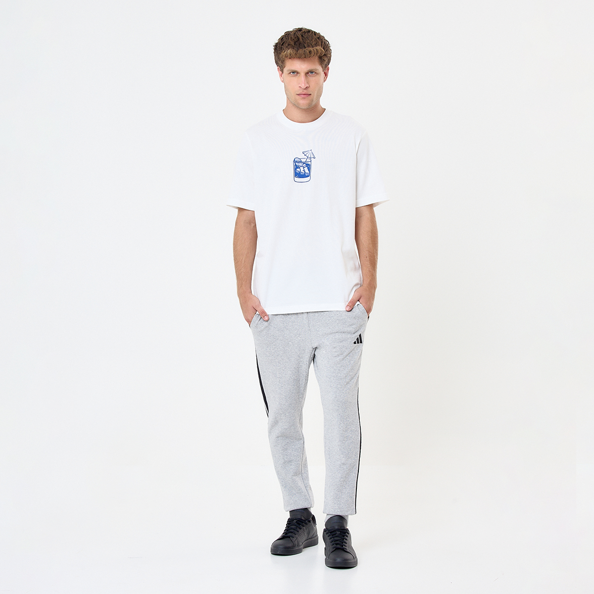 Pantalón adidas Essentials 3 Tiras French Terry Hombre,  image number null