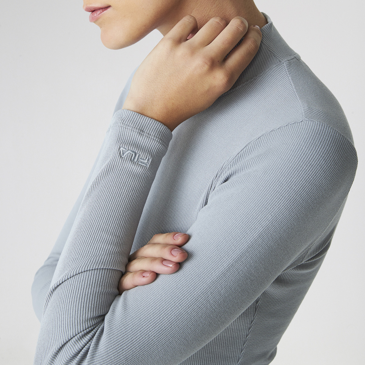 Remera Fila Manga Larga Essentials Rib Mujer,  image number null