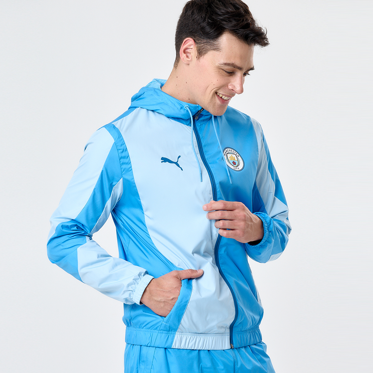Campera Puma Manchester City Pre Partido Hombre,  image number null