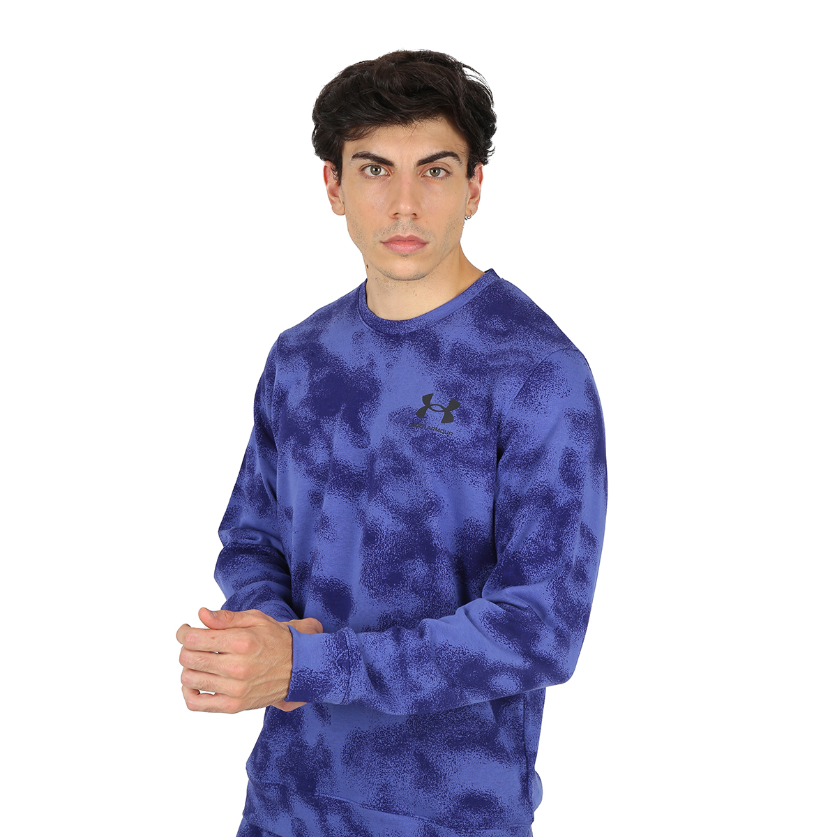 Buzo Entrenamiento Under Armour Rival Terry Nov Crew Hombre,  image number null
