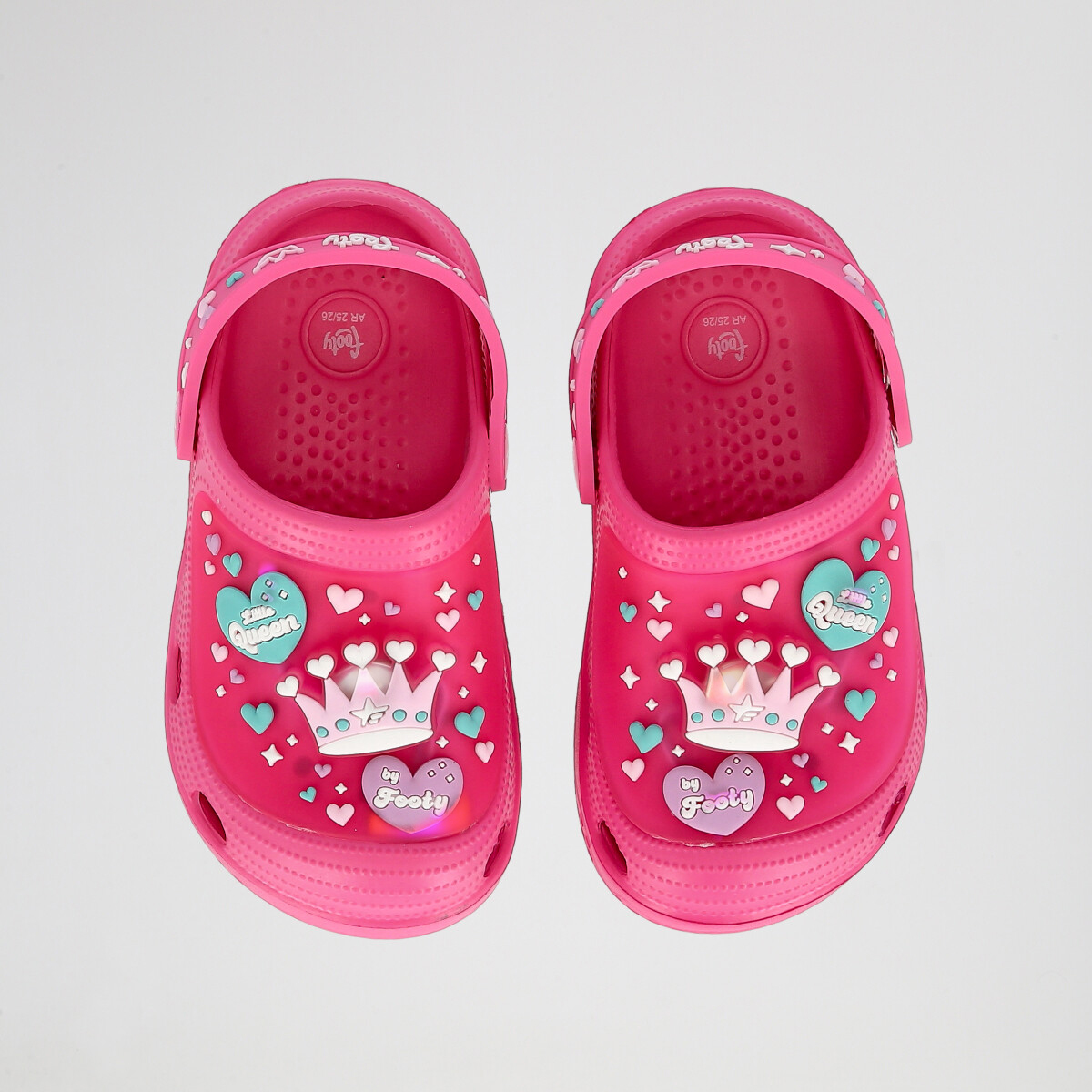 Zuecos Footy Queen con Luz Infantil goma,  image number null